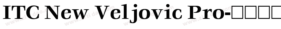 ITC New Veljovic Pro字体转换